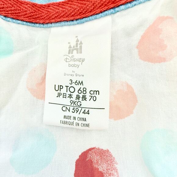 Disney Baby Quilted Denim Bomber Jacket Minnie Mouse Buttons 3D Blue Ruffle 3-6M - Picture 5 of 10